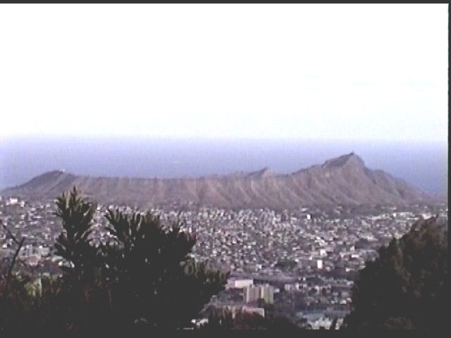 View of Diamond Head.